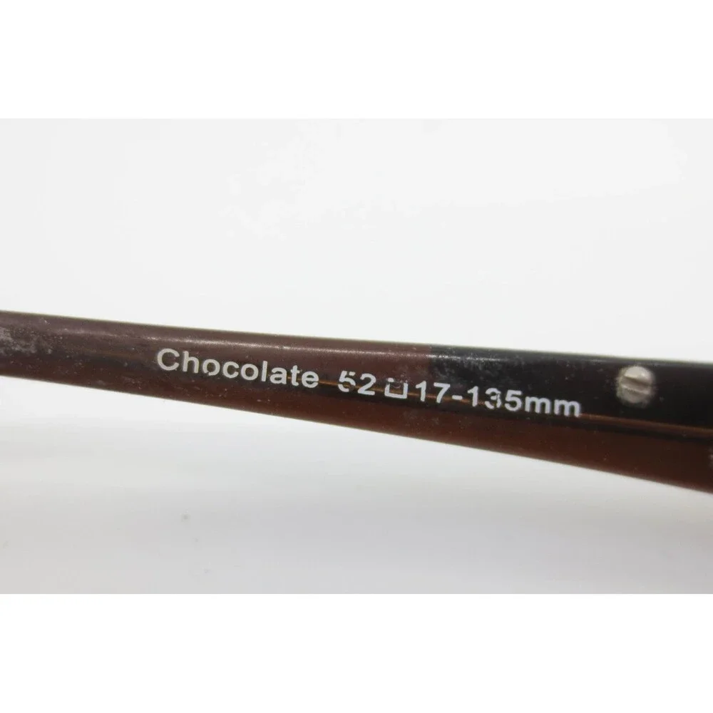 Bebe Drama Queen Eyeglasses Chocolate Brown Rectangular Frames 52-17-135 35442